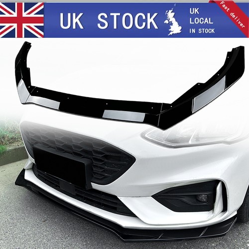 Gloss black front lip - front,