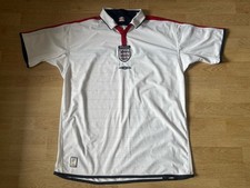 Men’s England Home Reversible Football Shirt 2003 - 2005 Umbro Size XL