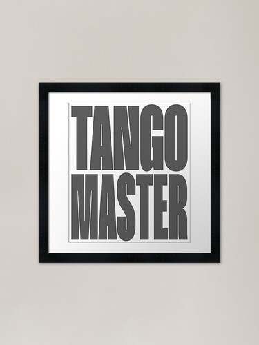 Tango master framed art print - tango,
