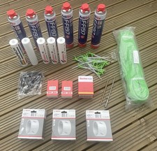 Builders Foam / BOSCH HSS Round Cutter / Mastic Sealant / Lifting Strap. Job lot