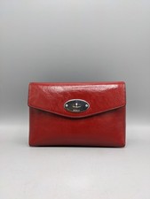 Mulberry Darley Cosmetic Pouch in Lancaster Red Glossy Leather