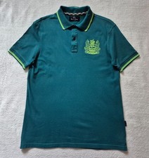 mens aquascutum polo shirt size p2p 19" 38"chest