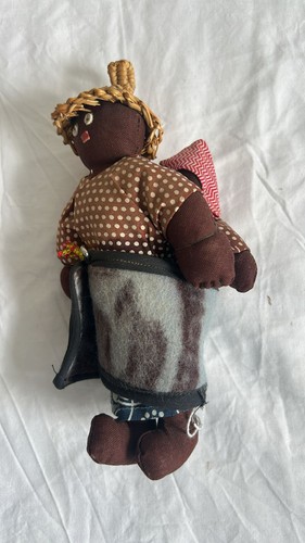 Vintage handmade folk art doll - vintage,