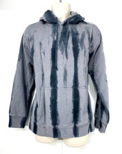 PALACE Pure COTTON Grey Blue Jersey ZEBRA TIE DYE HOODIE size L