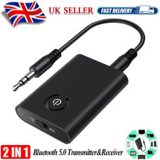 2 in 1 Wireless 5.0 Bluetooth Transmitter Receiver Adapter Audio 3.5mm Jack Aux