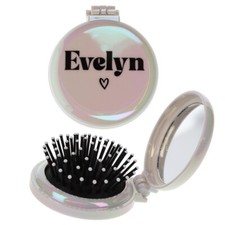 Personalised Hairbrush Mirror