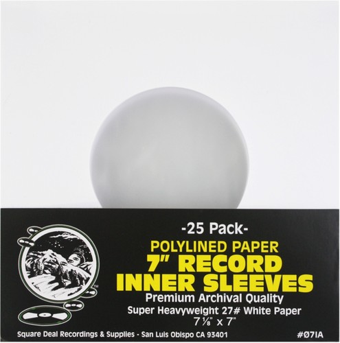 Heavyweight 45rpm poly - (25), 7"