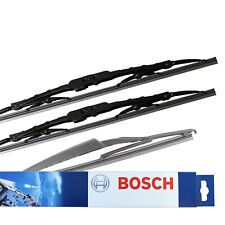 Bosch Superplus Wiper Blades For Nissan Micra K12 Hatch Front & Rear Set