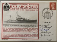 HMS Argonaut multi signed WW2