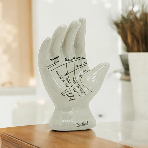 Palmistry hand ceramic - 7",