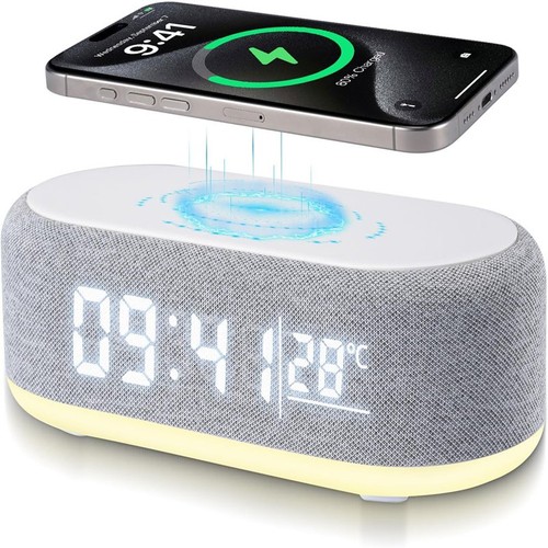 4in1 alarm clock wireless - clock,