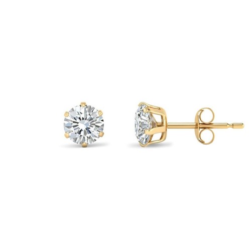 Stud earrings 9ct yellow - yellow, gold
