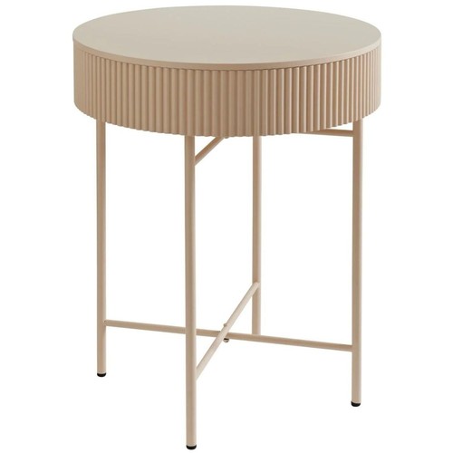Modern bedside table round - table,