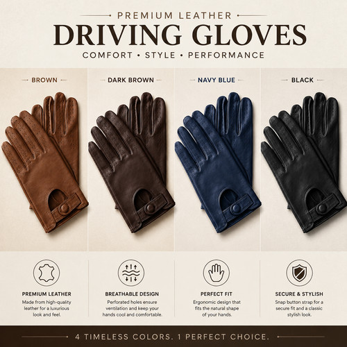 Men chauffeur real lambskin - men's,