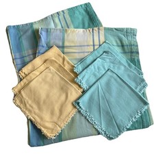 Large rectangle table cloth 95'' x 80'' 6 napkins