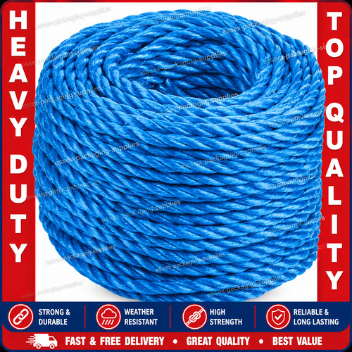 Blue poly rope strong - blue,