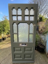 Reclaimed period timber wooden front door