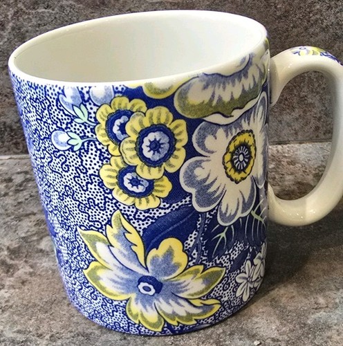 Spode mug blue chintz bone - mug,