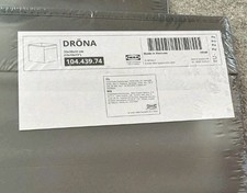 New IKEA DRONA Storage Box Expedite Shelving Clothes Books Toys DARK GREY Kallax