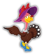Car sticker turkey girl girl