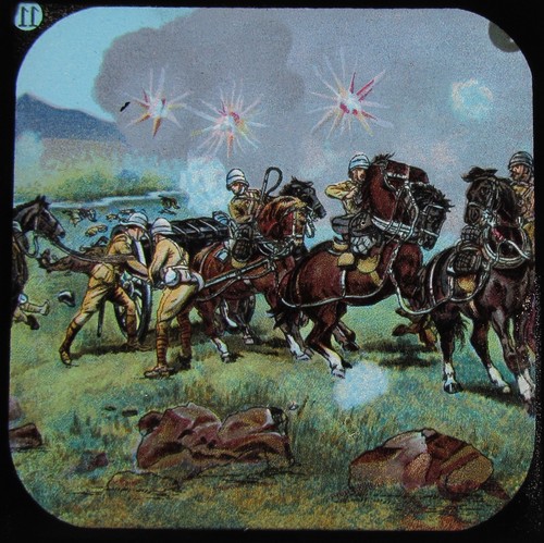 Glass magic lantern slide - magic,