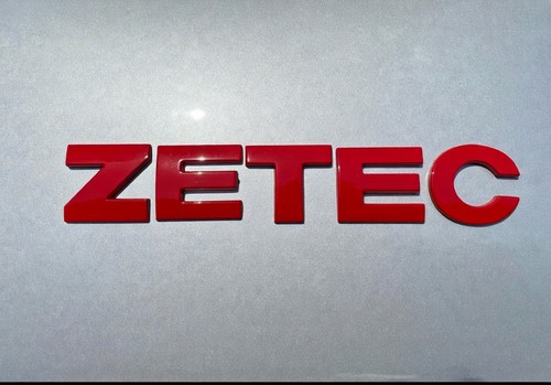 Red letters badge for - red, zetec