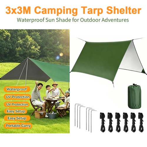 3x3m camping hammock rain - 3x3m, fly