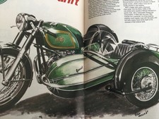 AJS 31 CSR GARRARD GP SIDECAR OUTFIT COMBO MOTORCYCLE ARTICLE