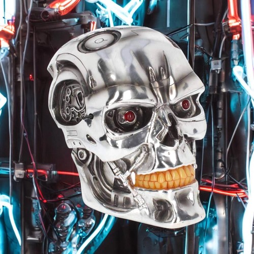800 terminator head skull - t-800,