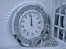 Large Round Crushed Mirror