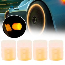 4Pcs Luminous Orange Car Tyre