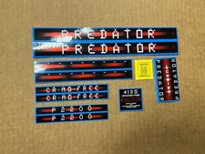 ON SALE! Schwinn Approved Predator BMX P2200 Bicycle Bike Blue Decal Set