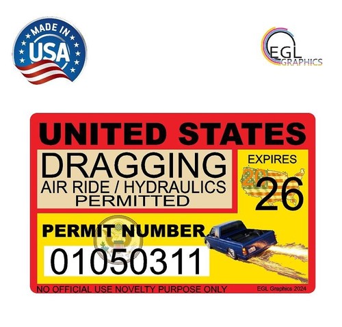 Minitruck dragging sticker - dragging,