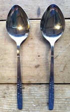 Viners Sheffield 18/8 Stainless Steel Country Garden / Harvest Serving Spoons