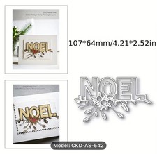 Noel holly leaf metal - noel, &