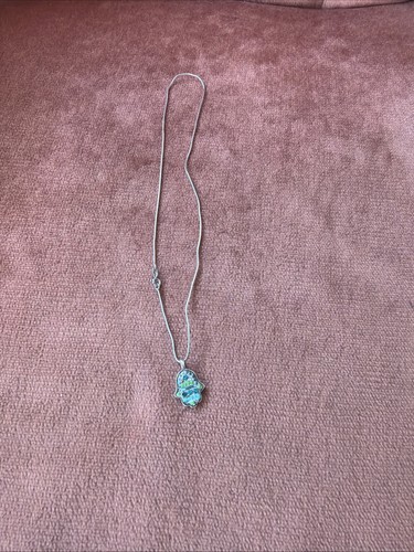 Hamsa necklace with pendant - hamsa,