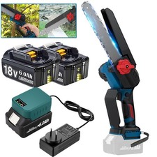 8" Cordless Chainsaw Powerful Wood Cutter Saw For Makita 18V Battery /Charger