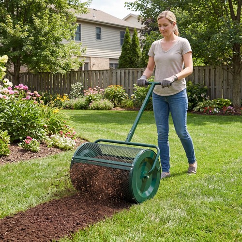 Compost spreader peat moss - spreader,