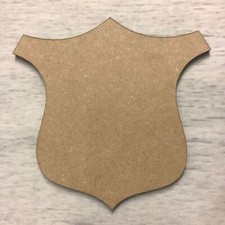 Blank name plaque - shield 2 MDF Wood Plaques Base Wooden Blank Craft