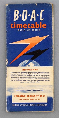 Boac airline timetable august - timetable,