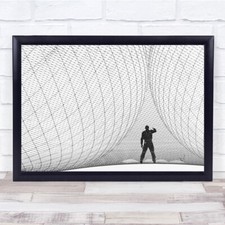 black and white abstract wire