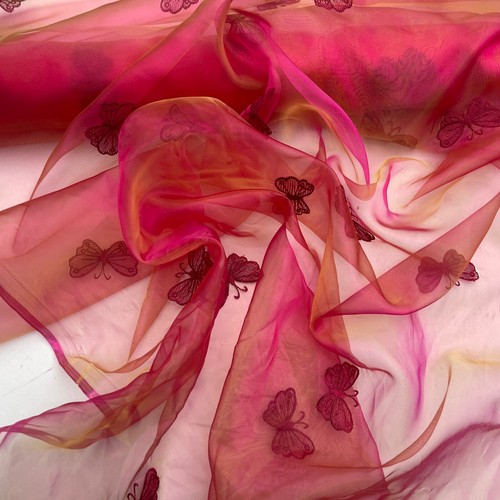 Butterfly organza fabric net - butterfly,