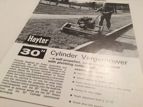 Hayter cylinder verge - hayter, 30”