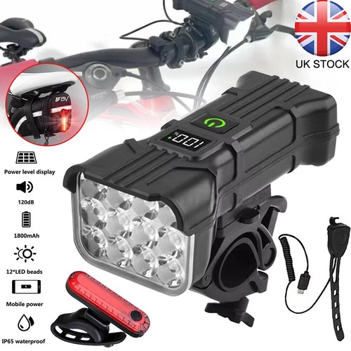 Led waterproof bike light - light, set