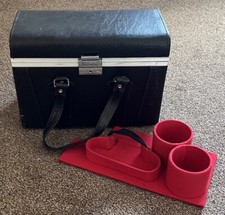 Vintage Camera Hard Case With Red Felt SLR Protective Insert 