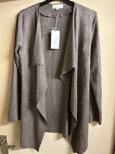 Waterfall faux suede jacket - suede,