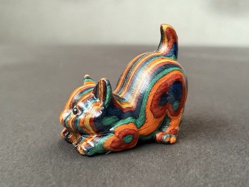 Hand carved colourful - carved, playful
