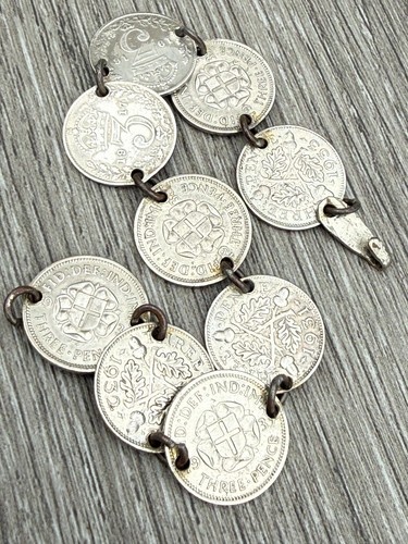 Vintage silver three pence - vintage,