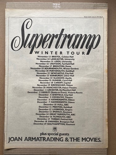 Supertramp winter tour 1975 - supertramp,