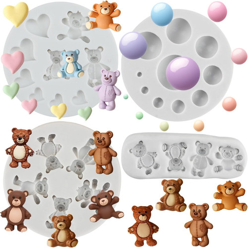 Bear half round ball polymer - round,